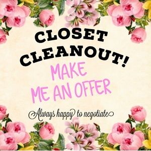 Clearing out my closet! Happy to negotiate